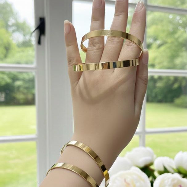 Plain Metallic Bangles