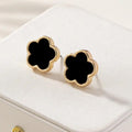 Clover Studs - Black