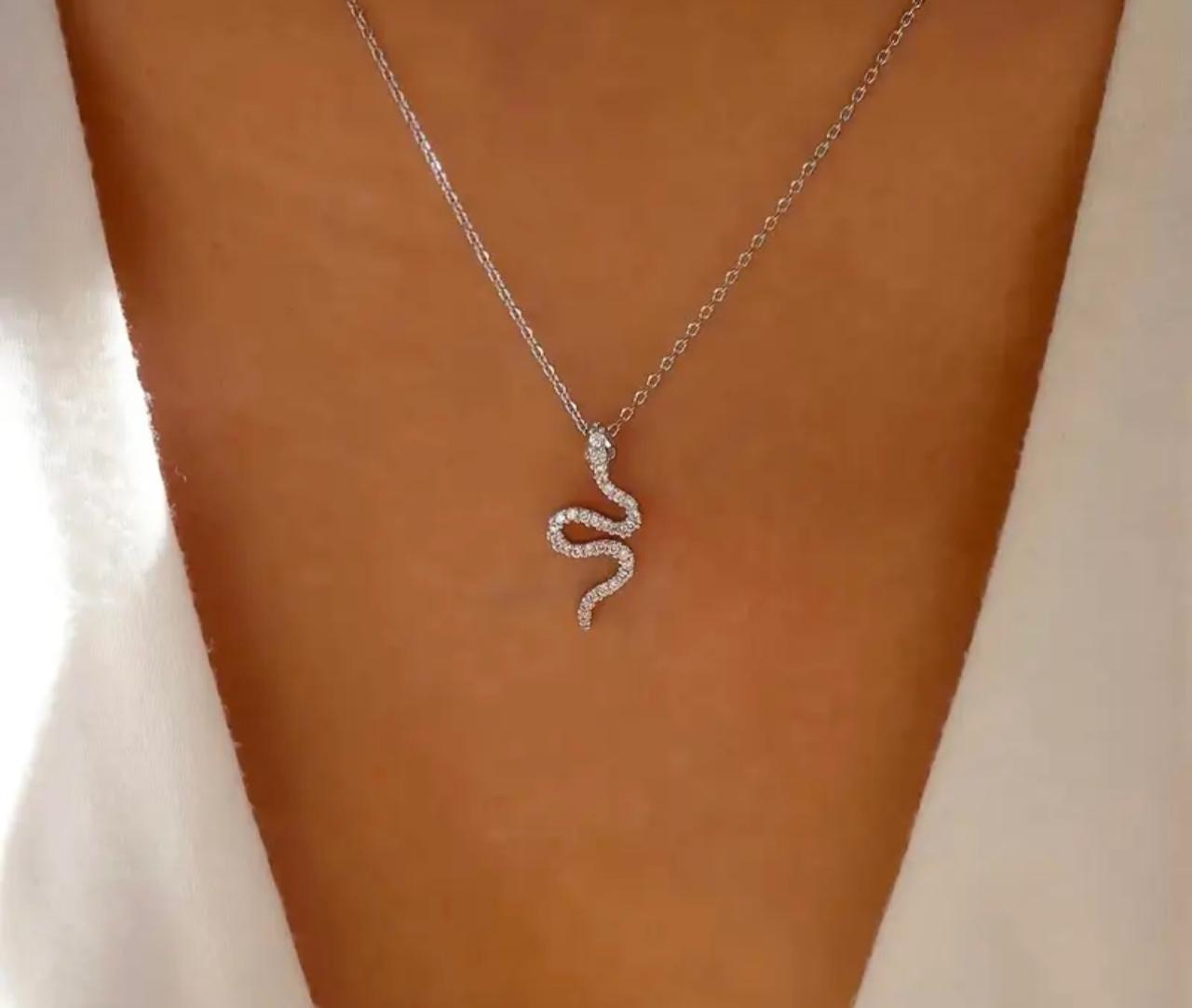 Snake Pendant - Silver